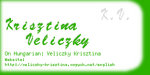 krisztina veliczky business card